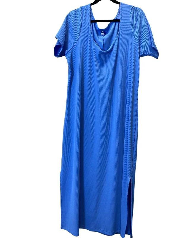 Dress Casual Maxi By Old Navy In Blue, Size: 3x