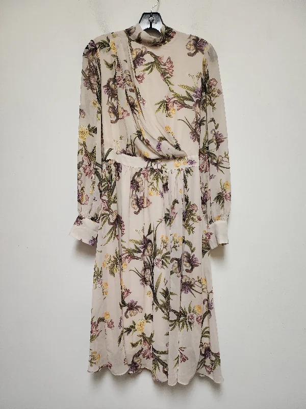 Dress Casual Midi By Eva Mendes In Floral Print, Size: Xs