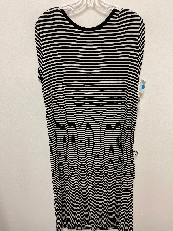 Dress Casual Midi By Gap In Black & White, Size: 2x