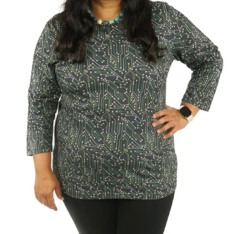 Circuit Flowers Tunic Top [FINAL SALE]