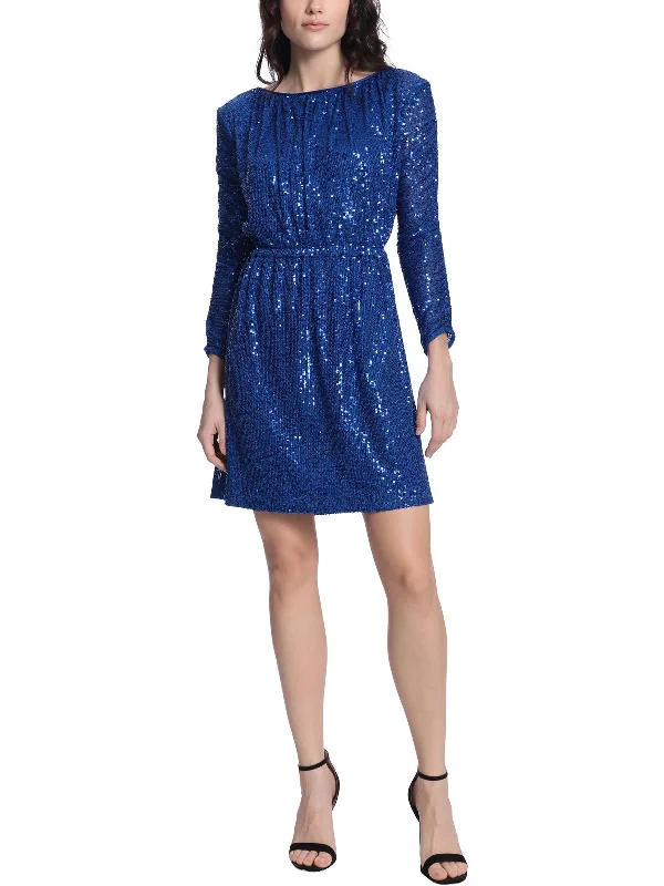 Womens Sequined Short Cocktail And Party Dress