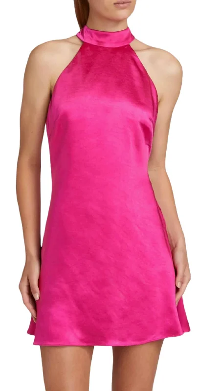 Zinnia Party Dress In Fuchsia