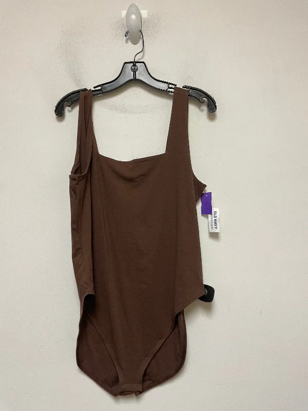 Brown Bodysuit Old Navy, Size Xl