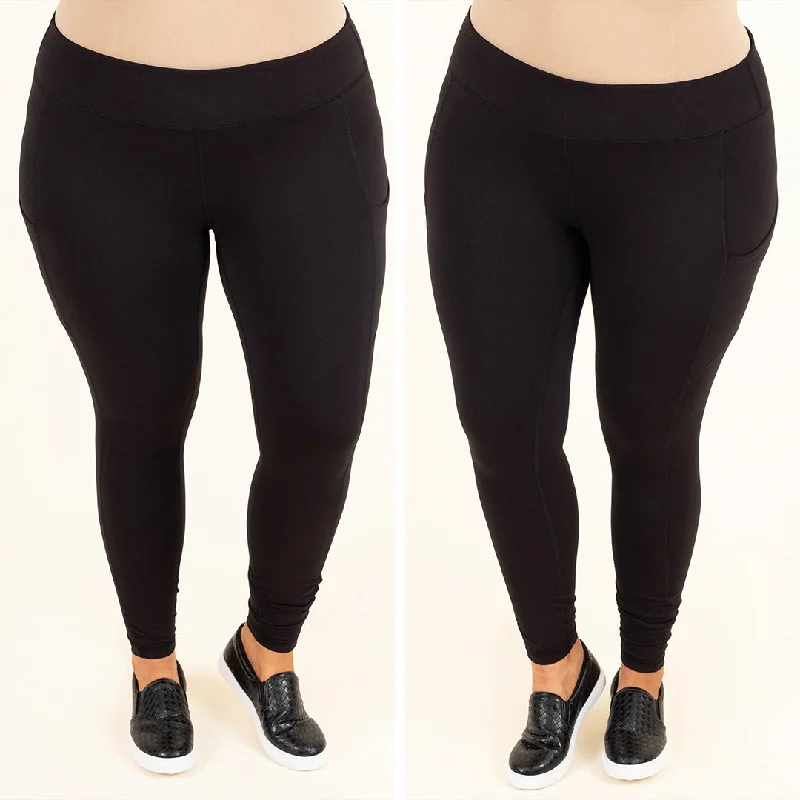 Go For The Goal Leggings, Black