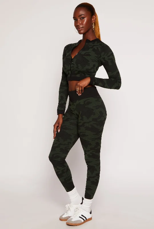 Seamless Camo High Waist Leggings