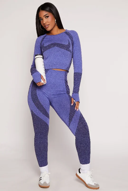 Seamless Color Block Leggings