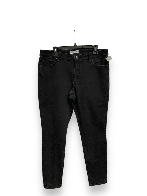 Jeans Skinny By Loft In Black, Size: 14