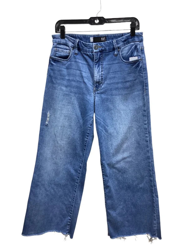 Jeans Straight By Kut In Blue Denim, Size: 10