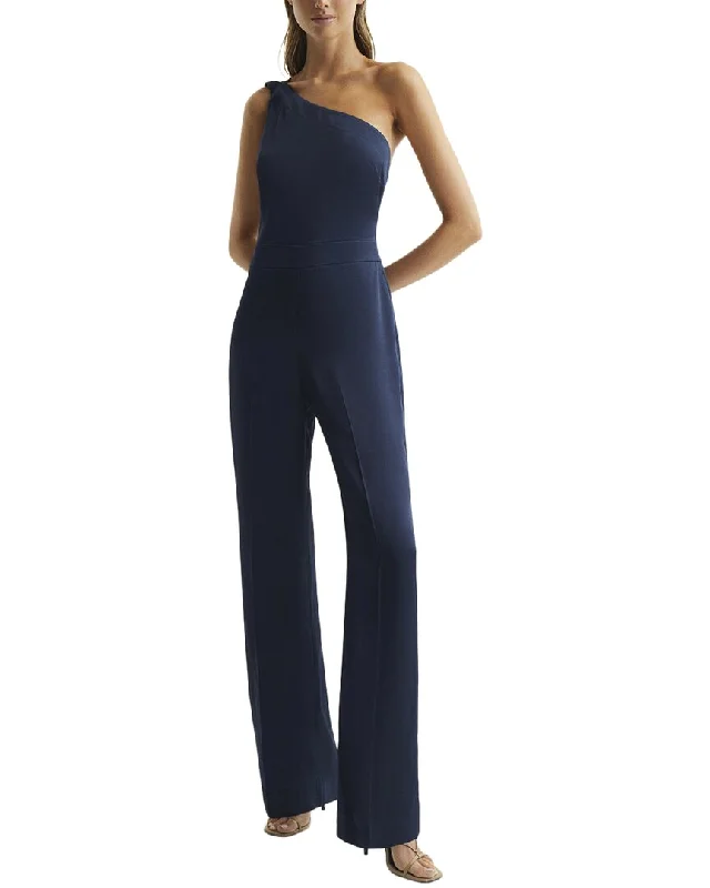 Reiss Lucinda Bridesmaid One Shoulder Jumpsuit