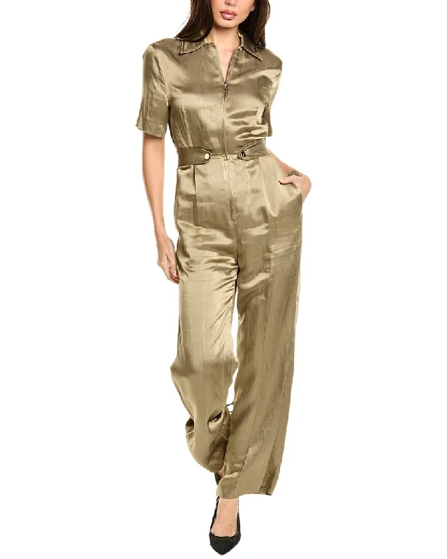 Sandro Linen-Blend Jumpsuit