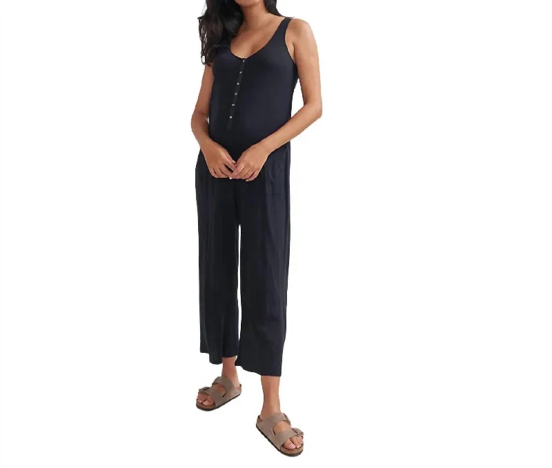 The 24/7 Feeding Jumpsuit In Black