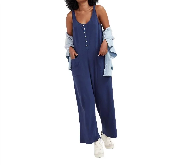 The 24/7 Feeding Jumpsuit In Navy