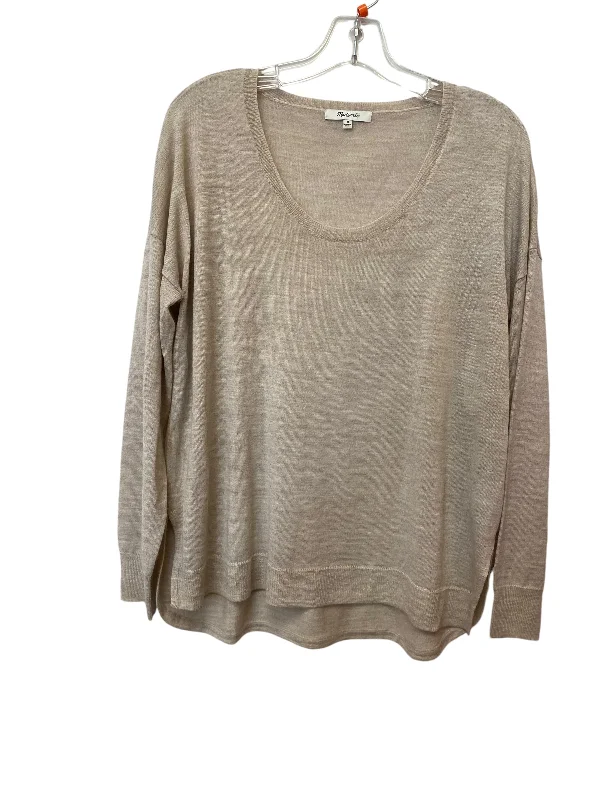 Top Long Sleeve By Madewell In Beige, Size: M