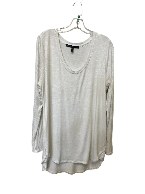 Top Long Sleeve By White House Black Market In White, Size: L