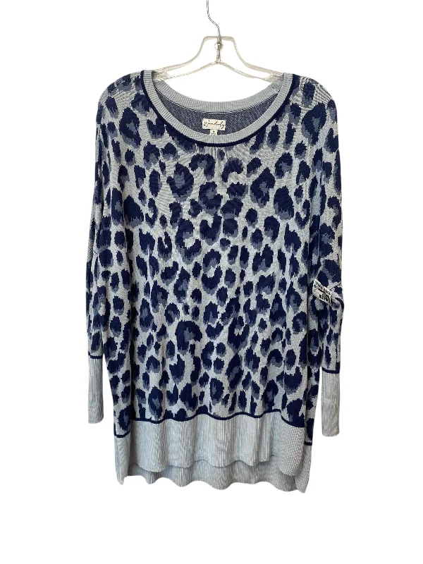 Top Long Sleeve By Wonderly In Blue, Size: 1x