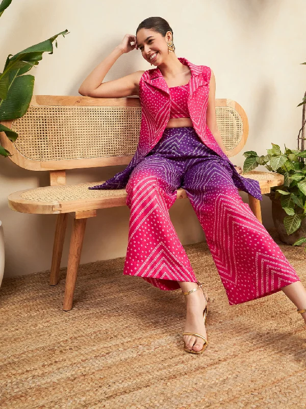 Pink Bandhani Print