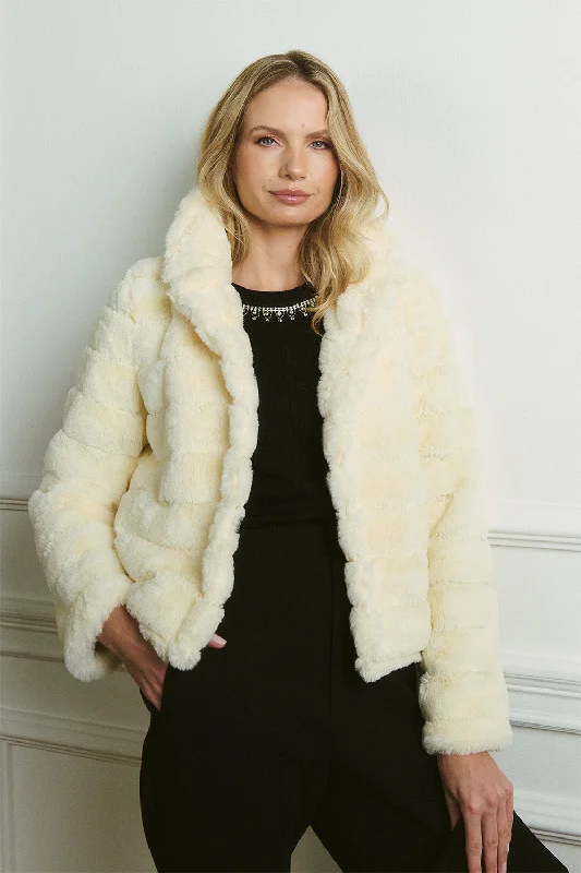 Faux Fur Cropped Jacket