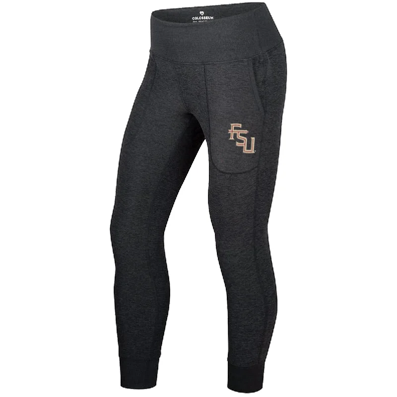 Colosseum Women's Stacked FSU Logo Jogger - Black