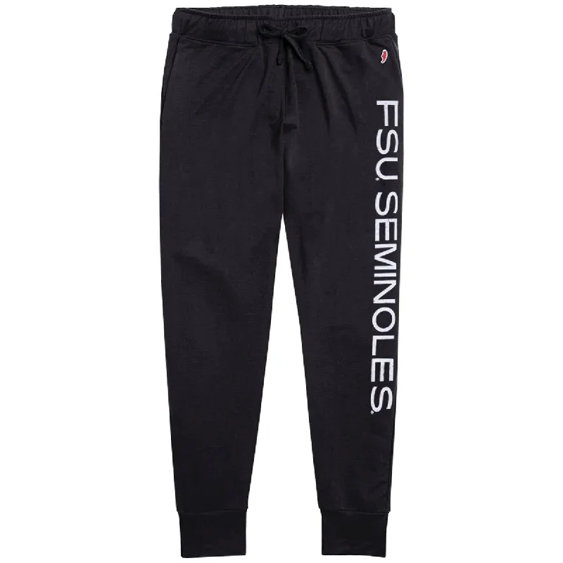 League Women's FSU Seminoles Tri-blend Jogger Pant - Black