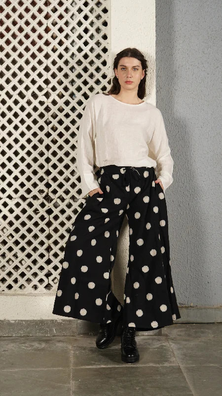 Mary Linen Blend Pant in Onyx