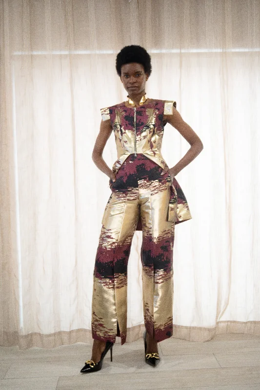 Gold Metallic Egypt Pants